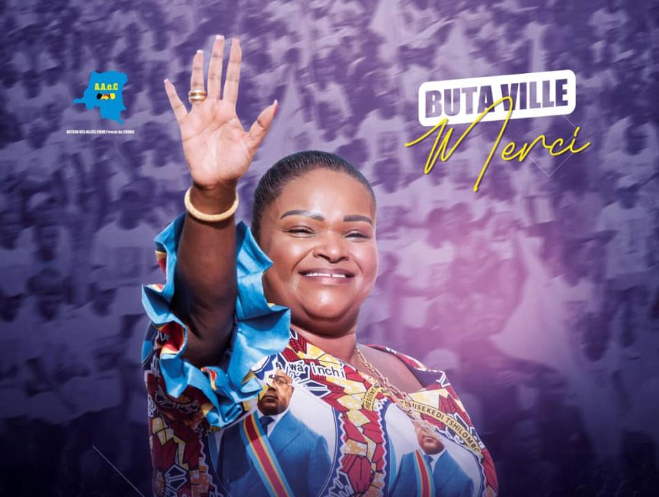 Affiche de la campagne de Carole Agito.