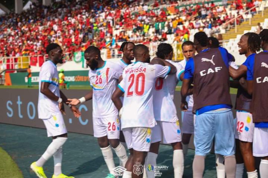 Les Léopards de la RDC en pleine célébration d'un but. [Photo d'illustration]