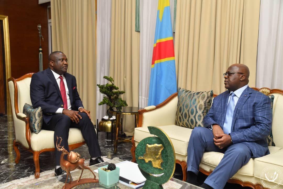 Le Gouverneur du Haut- Uele, Christophe Baseana Nangaa et le Président de la République Félix Tshisekedi