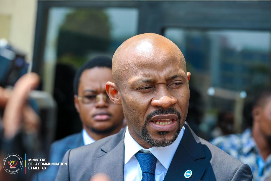 Le ministre de la Communication et Medias Patrick Muyaya Katembwe