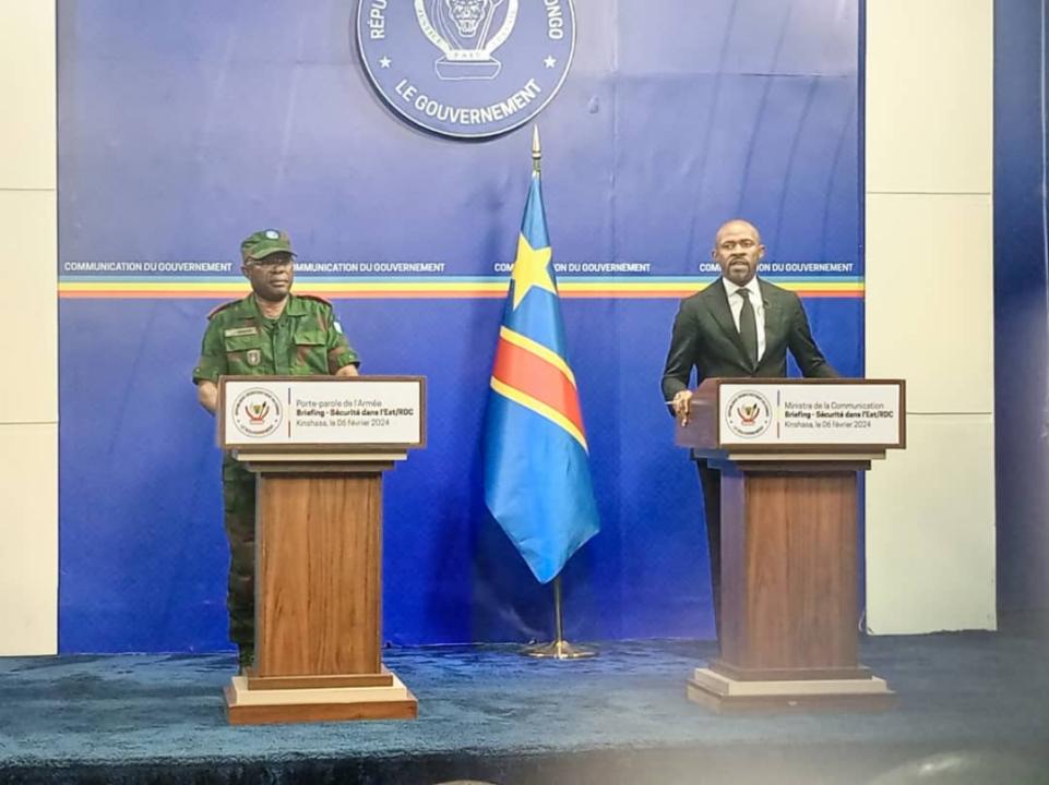 Briefing sur la situation sécuritaire dans l'Est de la RDC