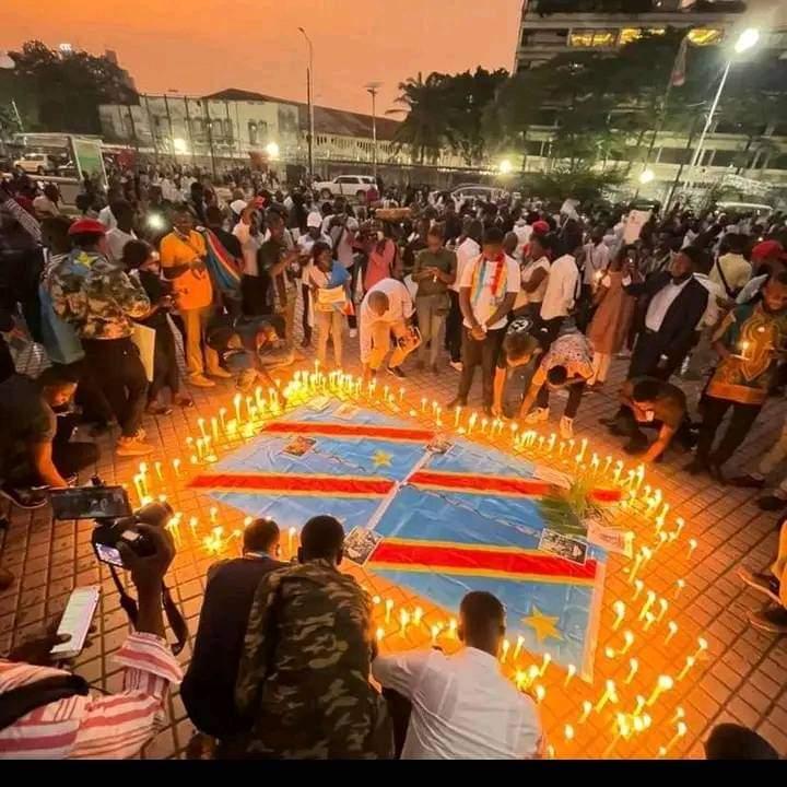 Un rassemblement populaire organisé à Kinshasa contre l'agression rwandaise.