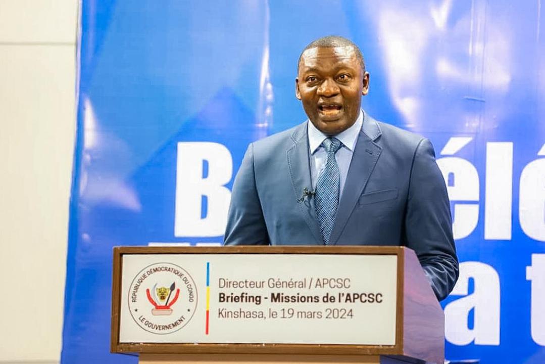 Le DG de l'APCSC Freddy Yodi Shembo