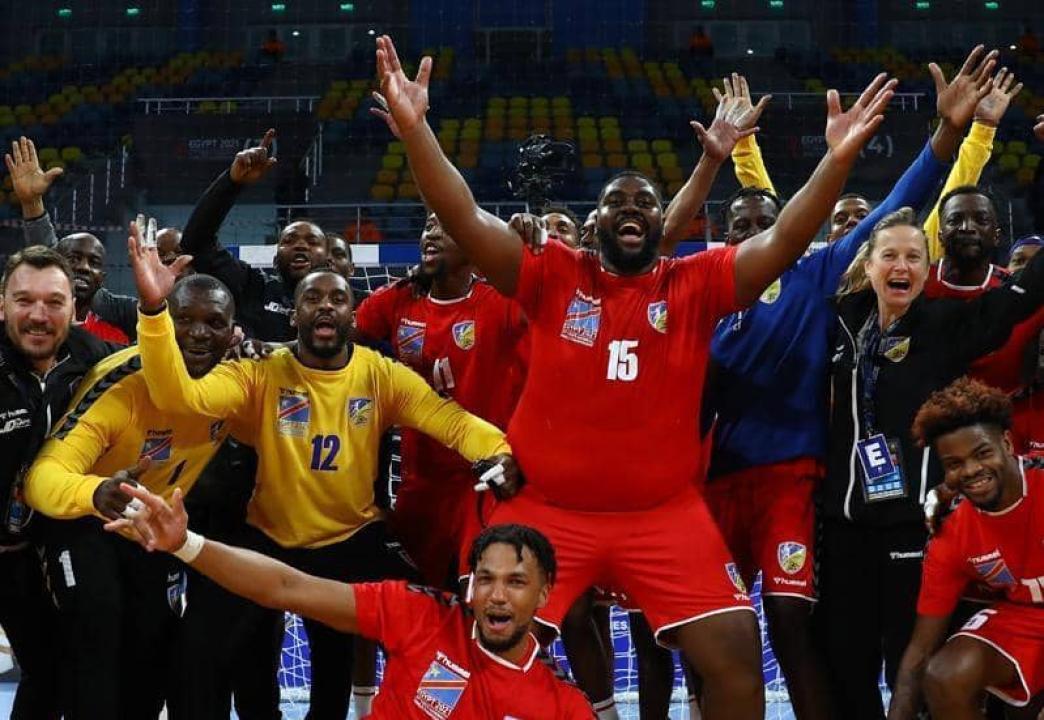 Les Léopards seniors handball en pleine célébration. [Photo d'illustration]
