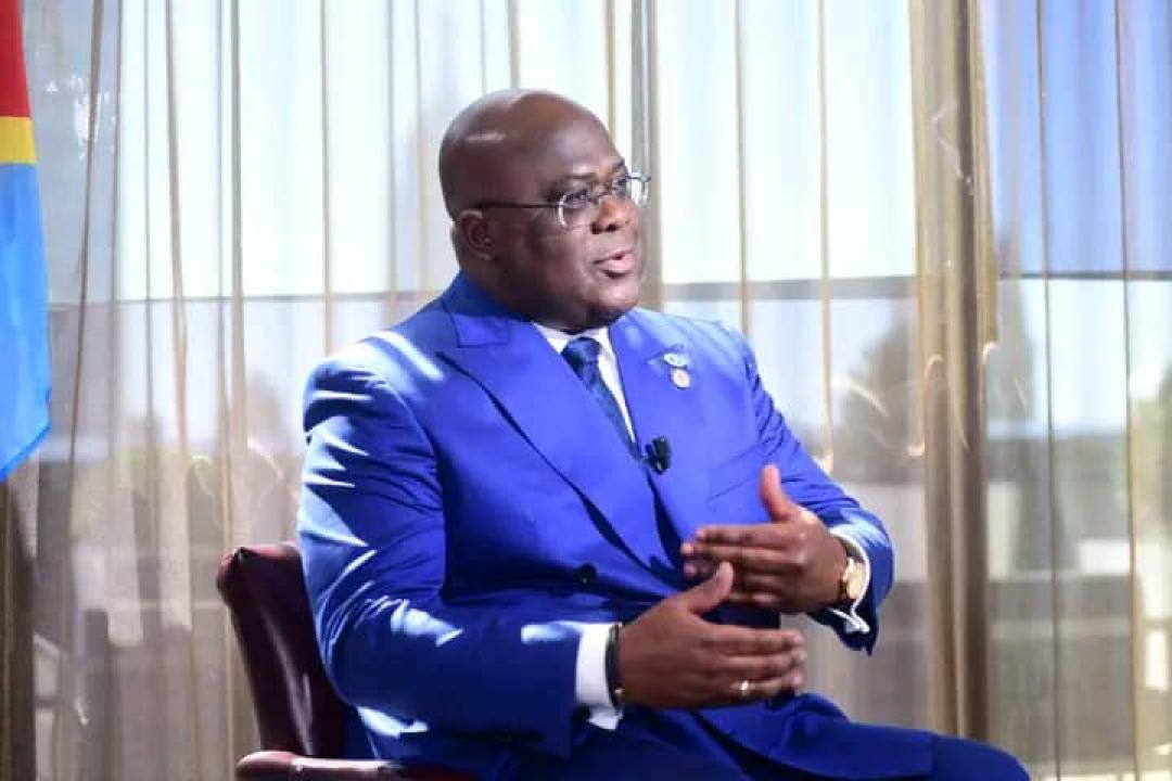 Le chef de l'État Félix Tshisekedi 