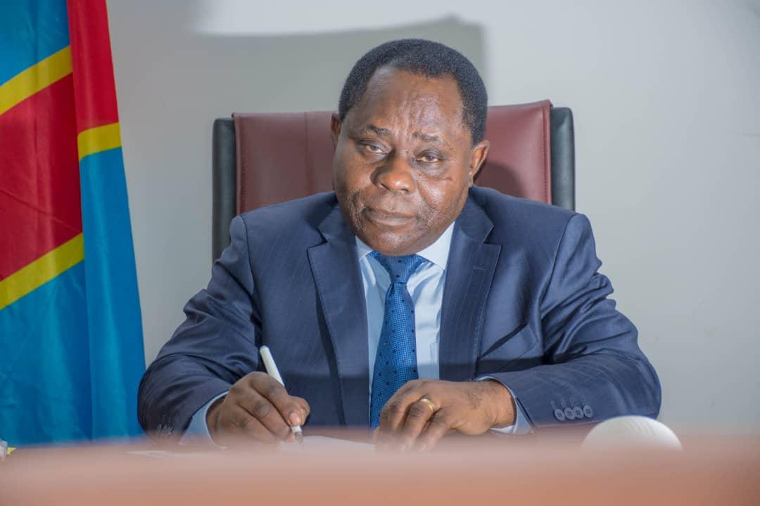 Ministre de la pêche et élevage, Adrien Bokele Djema.