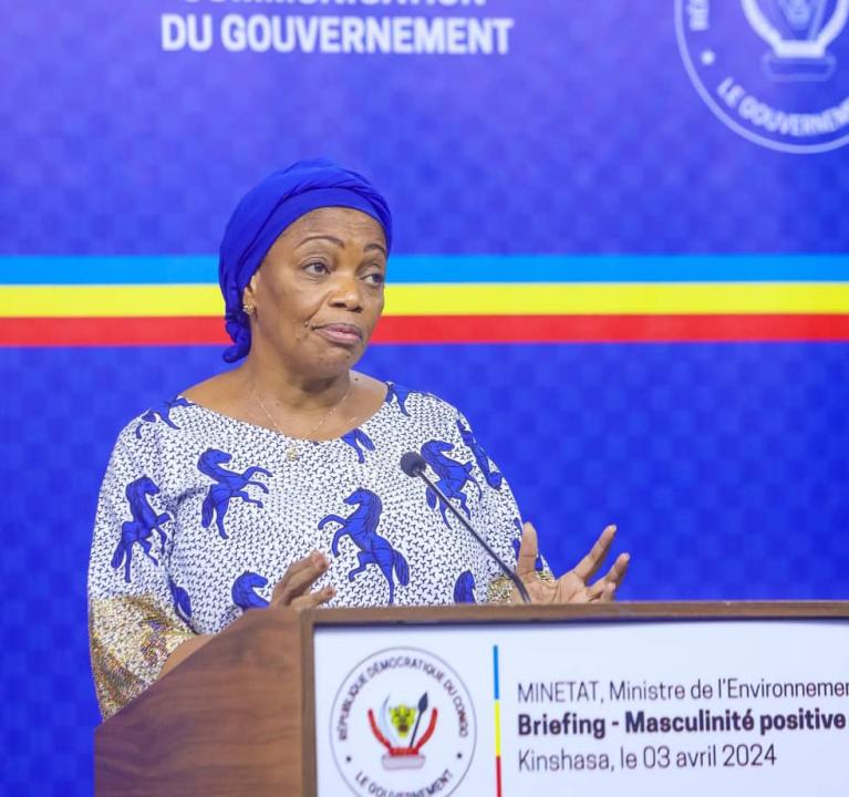 La ministre d’Etat, ministre en charge de l’Environnement et Développement Durable, Eve Bazaiba Masudi.
