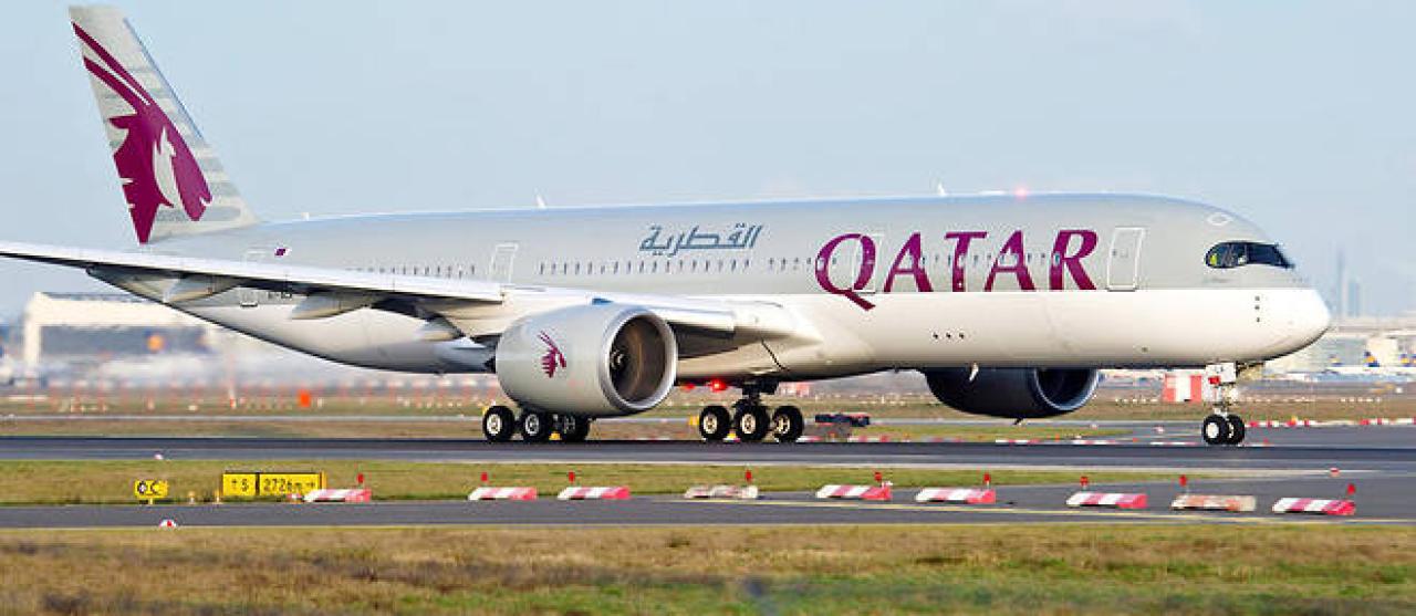 L'un des avions de la compagnie aérienne Qatar Airways