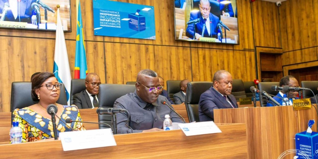 La délégation de la CENI reçue par le Procureur Général près la Cour de Cassation, Firmin Mvonde Mambu
