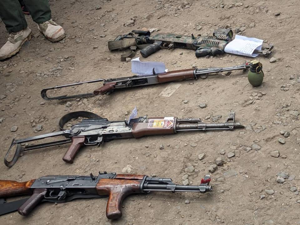 Des armes récupérées aux mains des bandits par le service de sécurité [photo d'illustration]