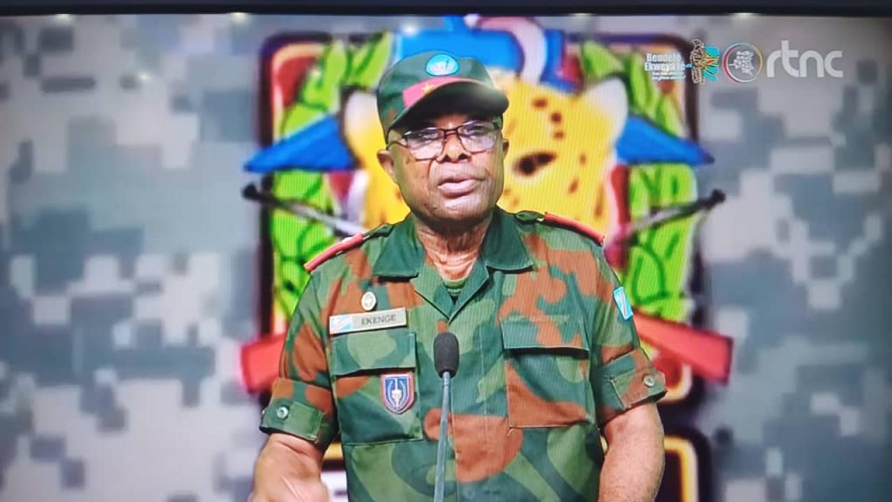 Le Général Sylvain Ekenge, porte-parole des FARDC