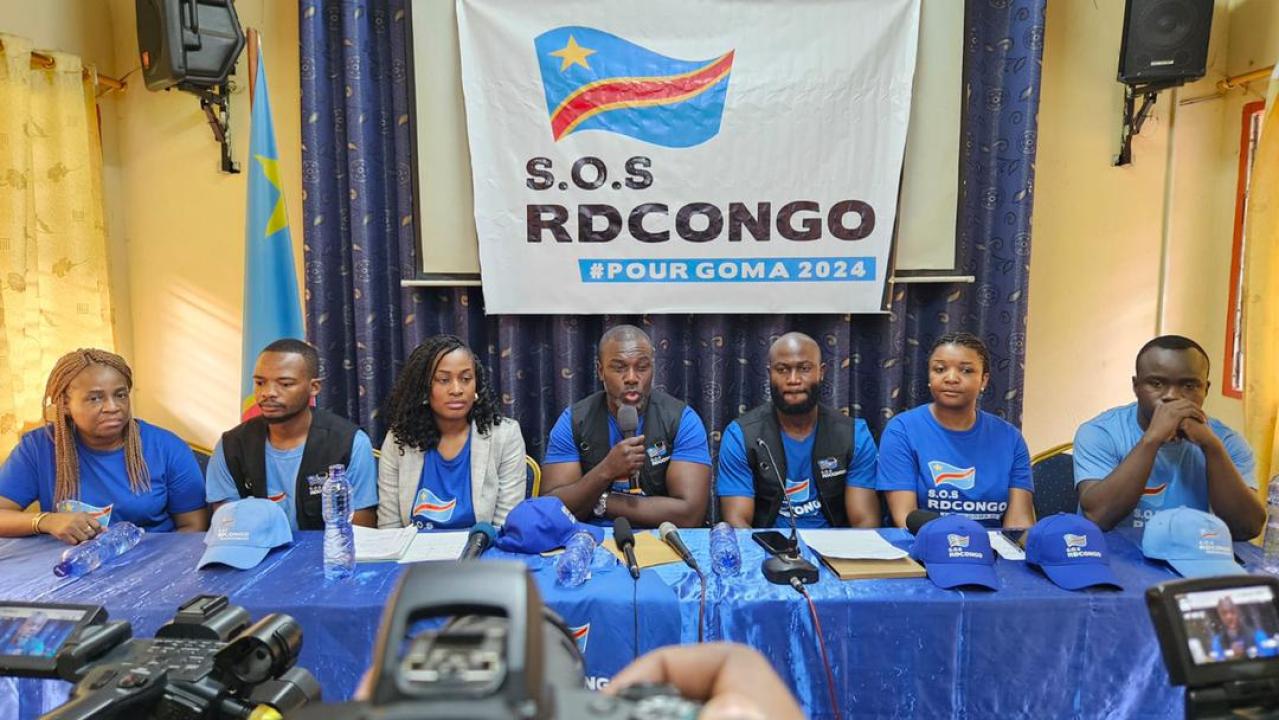 Le réseau SOS RD-CONGO lors d'une conférence de presse[photo d'illustration]