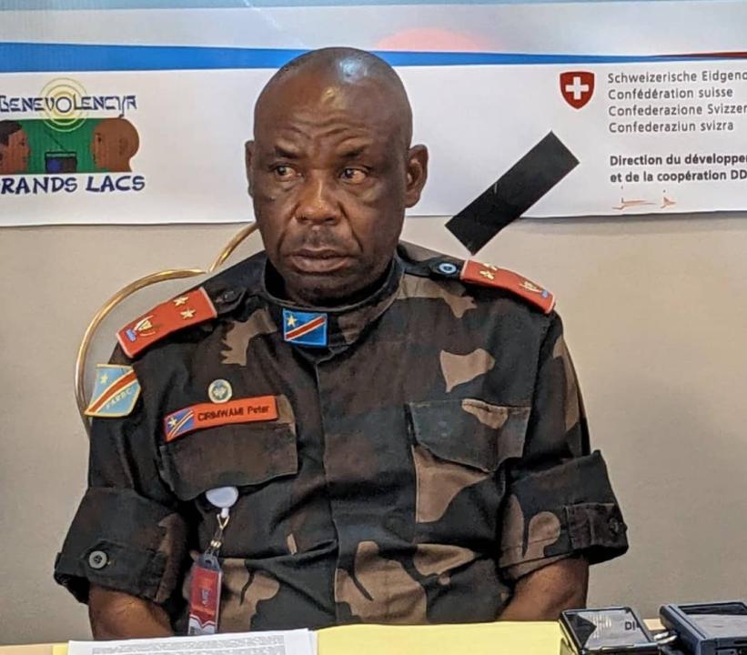 Le général-major Cirimwami Nkuba Peter, gouverneur militaire ad intérim de la province du Nord-Kivu