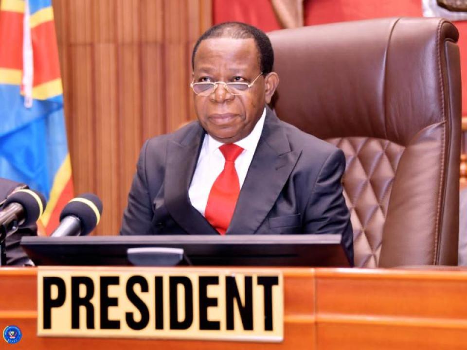 Modeste Bahati Lukwebo, Ex- président du sénat et président de l'AFDC-A
