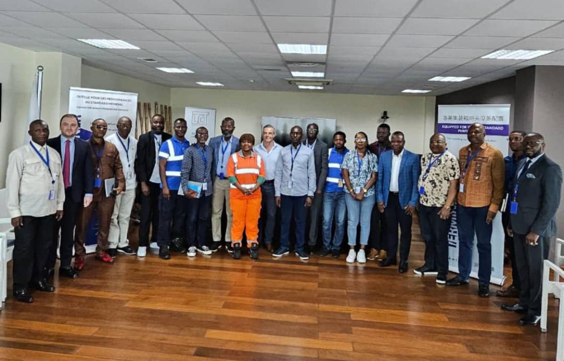 Les agents et syndicalistes de la SCTP (Ex-Onatra) aux installations de TCL.