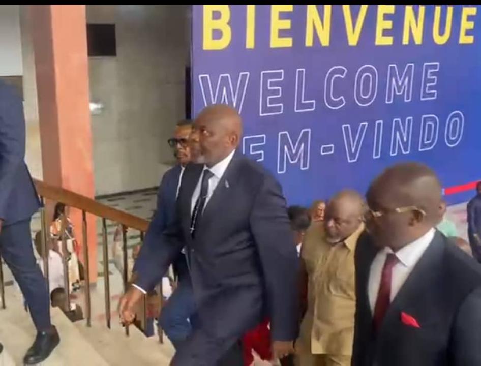 Vital Kamerhe lors du dépôt de sa candidature au poste de président du bureau de l'assemblée nationale.