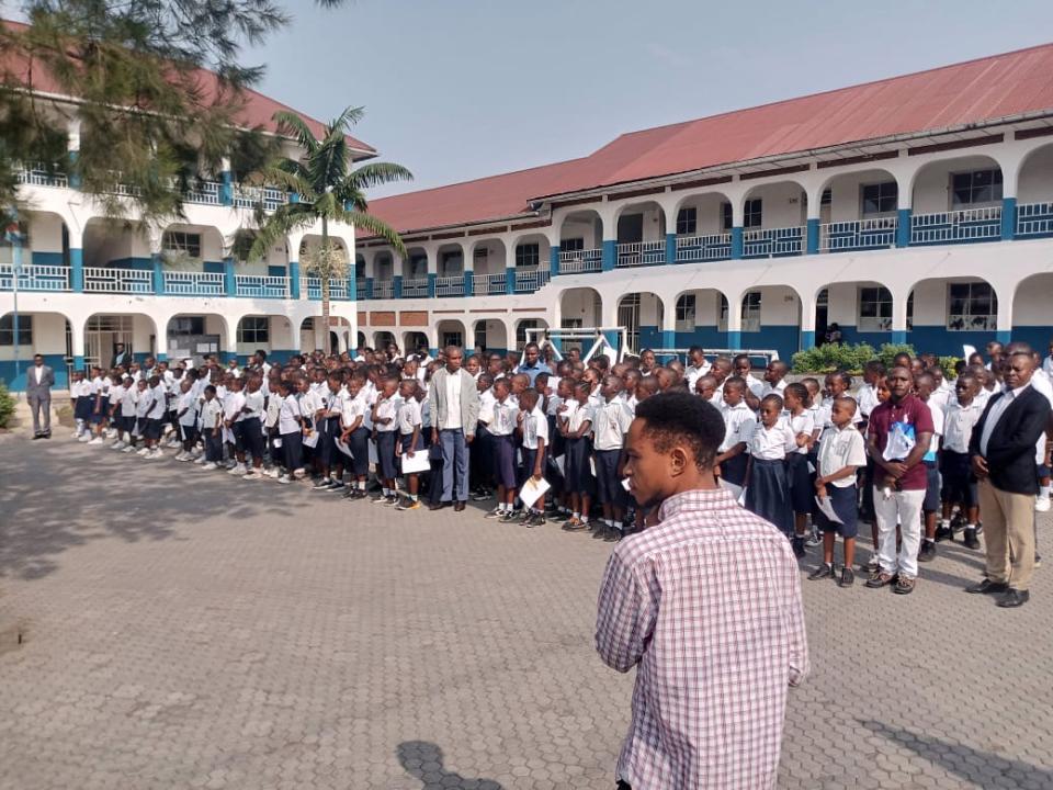 Les élèves réunis au centre de passation d'examen au complexe scolaire Theresa Mira à Goma [photo d'illustration]
