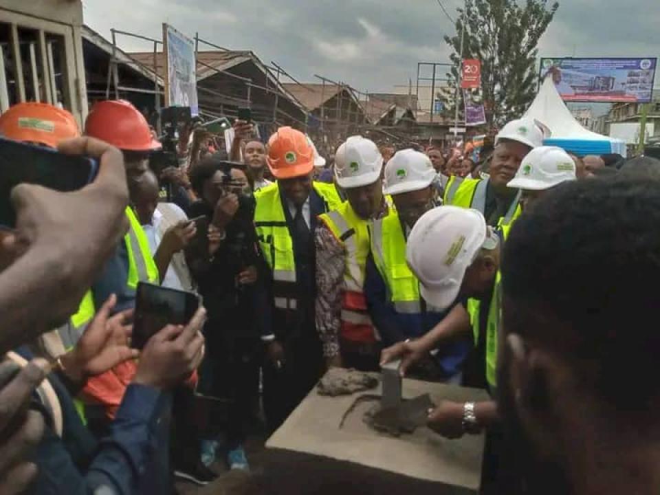 Lancement des travaux de construction et modernisation du marché public Virunga de Goma