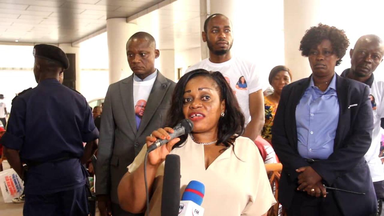 Me Irène Esambo Diata, ministre déléguée en charge des PVH-APV.
