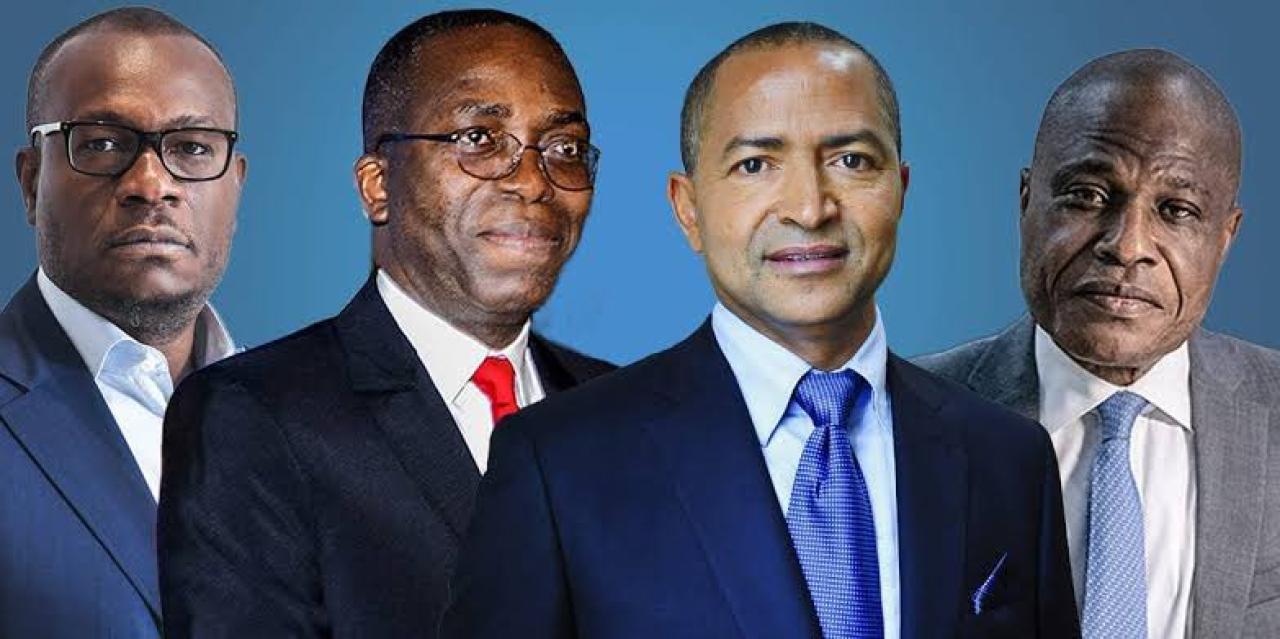 De gauche à droite, Delly Sessanga, Matata Ponyo, Moïse Katumbi et Martin Fayulu [ Photo d'illustration]