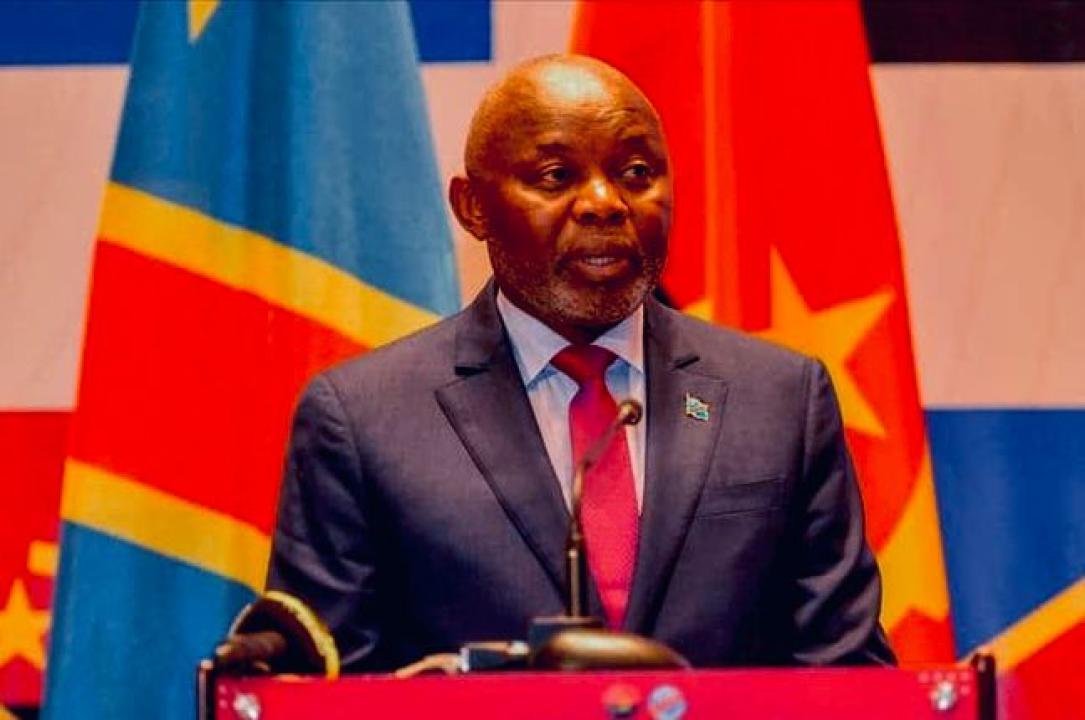 Vital Kamerhe, VPM de l’économie, inaugure le 2è forum économique Angola-RDC, en 2023.