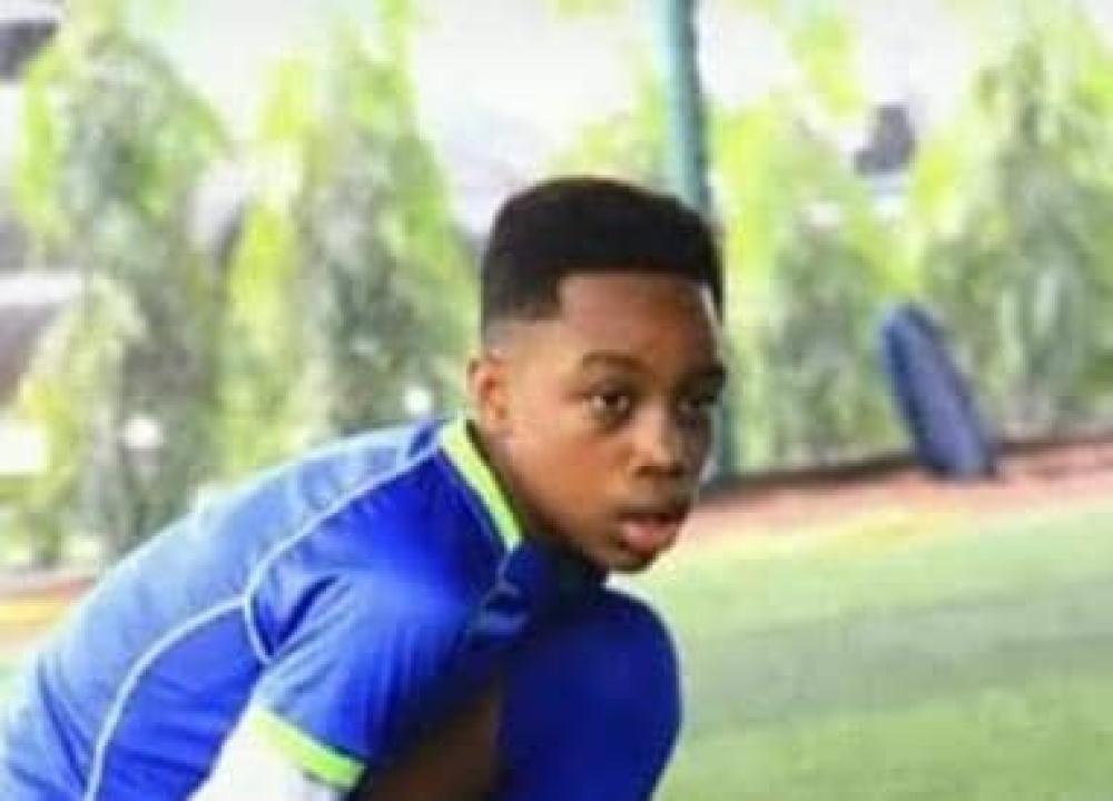 Junior Kabila lors d'une séance d'entraînement au centre de l'académie Ujana de Kinshasa en 2020. [Photo d'illustration]