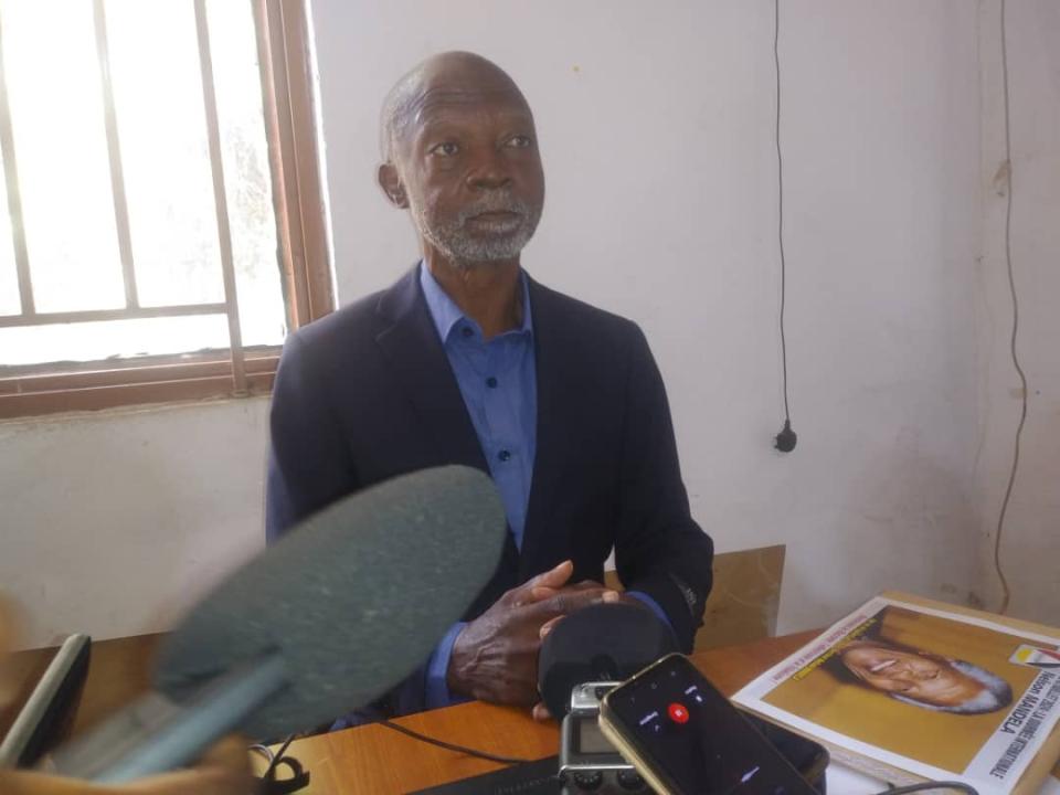 Dufina Tabu, coordonnateur de l'ONG ASVOCO dans un point de presse à l'occasion de la Journée Internationale Nelson Mandela à Goma