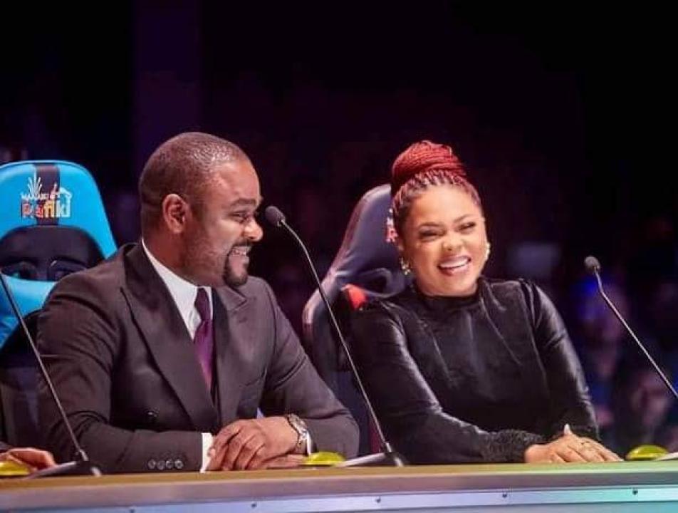 Mike Kalambay et la nigériane Chidinma Ekila lors du concours "Majaabu Rafiki". [Photo d'illustration]