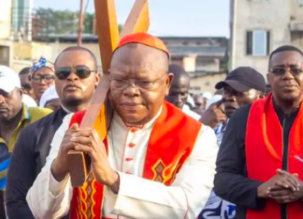 Cardinal Fridolin Ambongo, archevêque de Kinshasa.