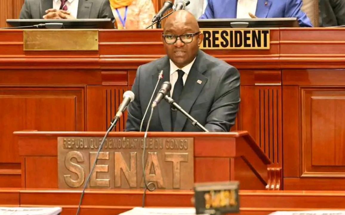 Le président du Sénat Jean-Michel Sama Lokonde.
