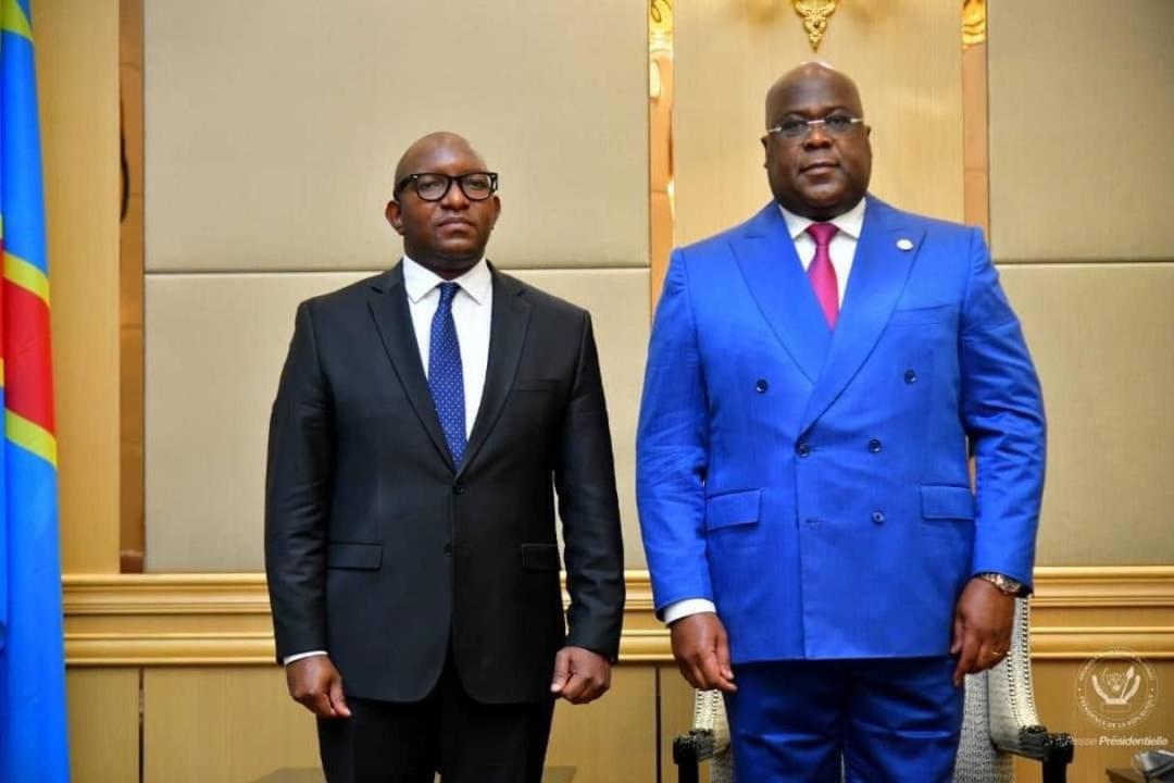 L'ex premier ministre Sama Lukonde et le chef de l'État Félix Tshisekedi [ Photo d'illustration]