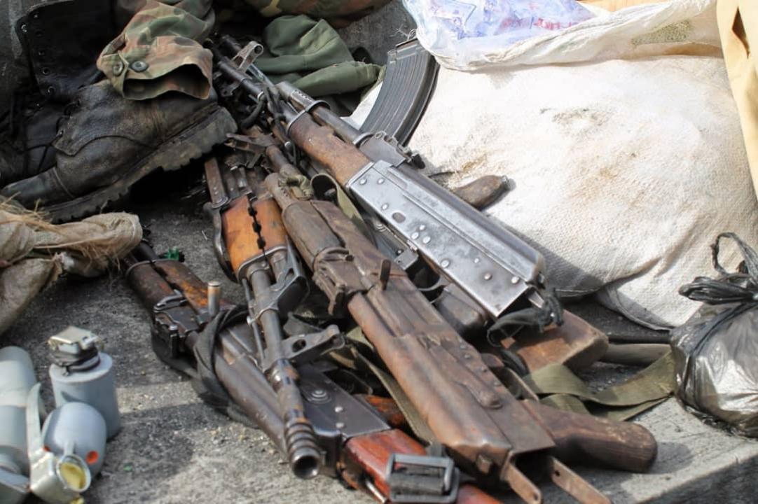 Armes et munitions récupérées lors de l'opération «Ville sans armes à Goma» [photo d'illustration]
