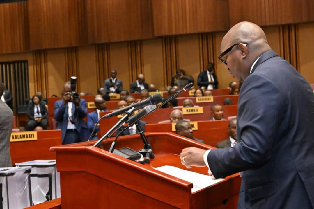 Le sénateur Sama Lukonde devant les sénateurs [ Photo d'illustration]