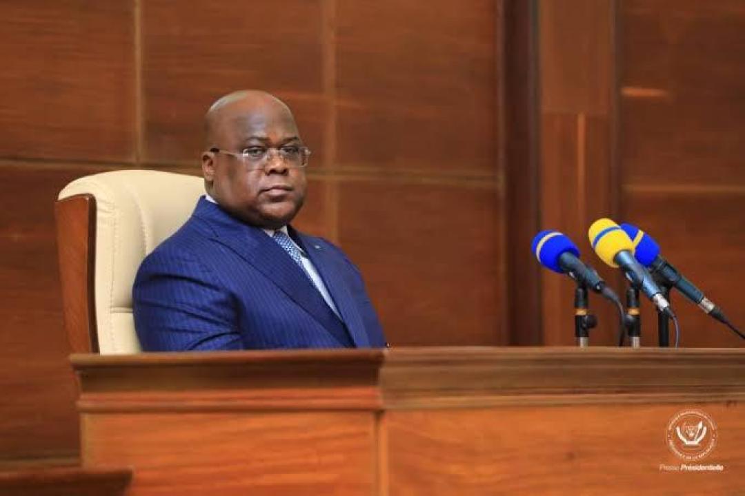 Le Président de la République Félix Antoine Tshisekedi Tshilombo