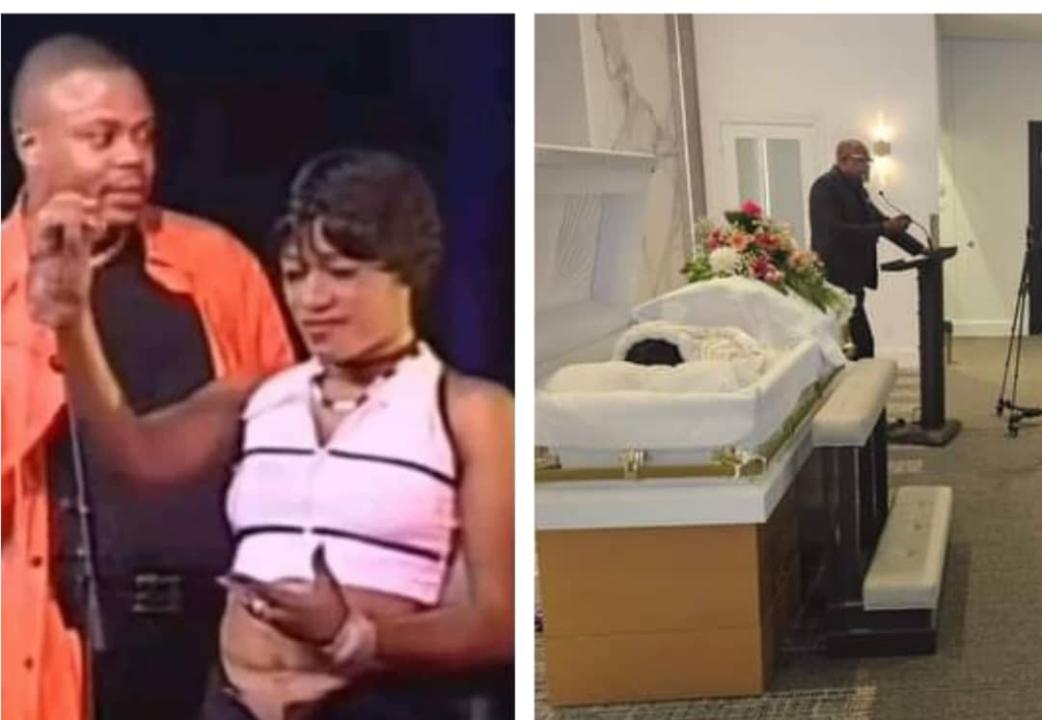 À gauche, Patricia Bingetox et JB Mpiana lors du concert de Zénith 1999, et à droite, les obsèques de Patricia Bingetox à Montréal. [Les images d'illustration]
