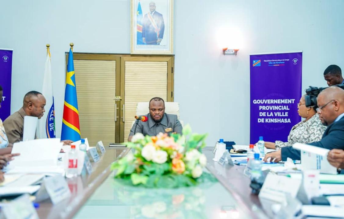 Daniel Bumba lors de son tout premier Conseil des Ministres