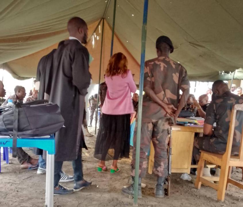 Audience foraine contre huit militaire FARDC accusés de l'extorsion, meurtres et dissipation des munitions de guerre dans le territoire de Nyiragongo