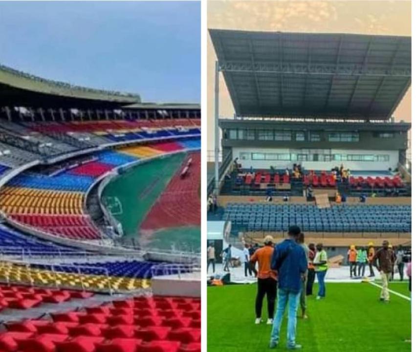 Le stade des martyrs (à gauche) et le stade Tata Raphaël (à droite). [Photo d'illustration]