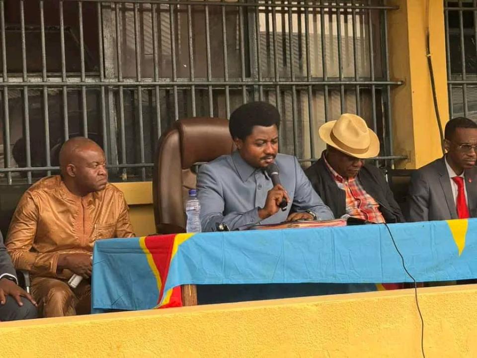 Le ministre Constant Mutamba ce samedi 10 août à la prison centrale de Makala