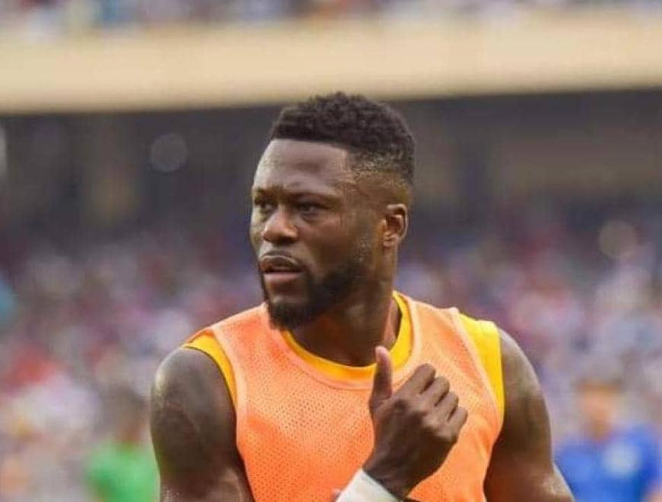 Chancel Mbemba lors de l'échauffement d'avant-match au stade des martyrs. [Photo d'illustration]