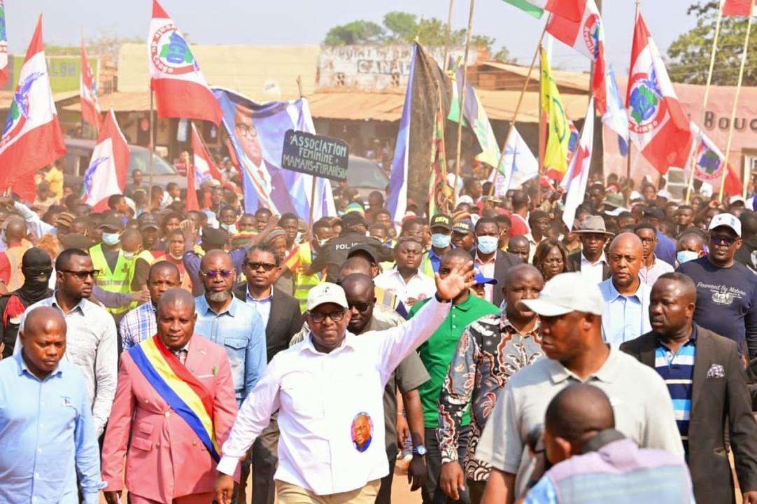 Sama Lukonde, président du sénat, dans son fief électoral.