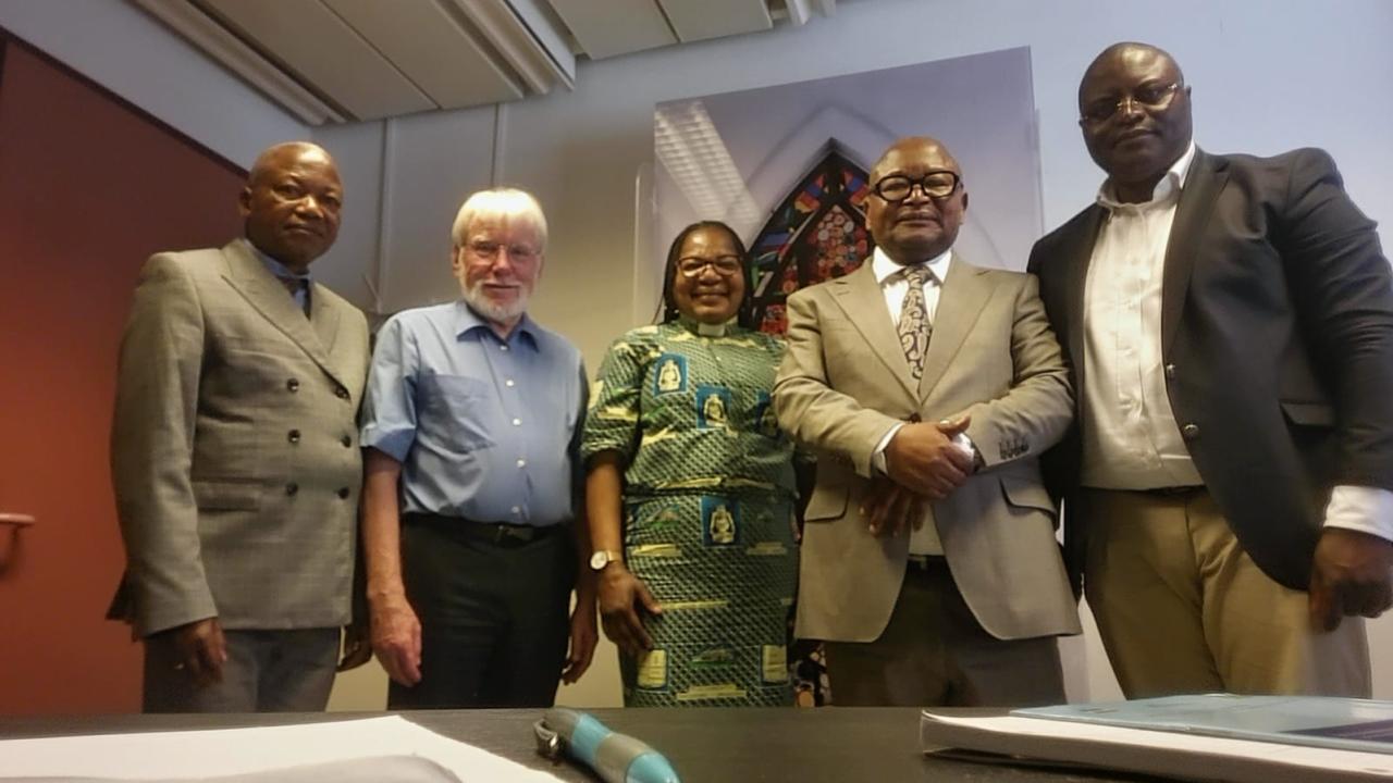 Quelques membres de la CNDH-RDC lors de la pré-session de l'EPU à Genève y compris un des membres des organisateurs de cette rencontre