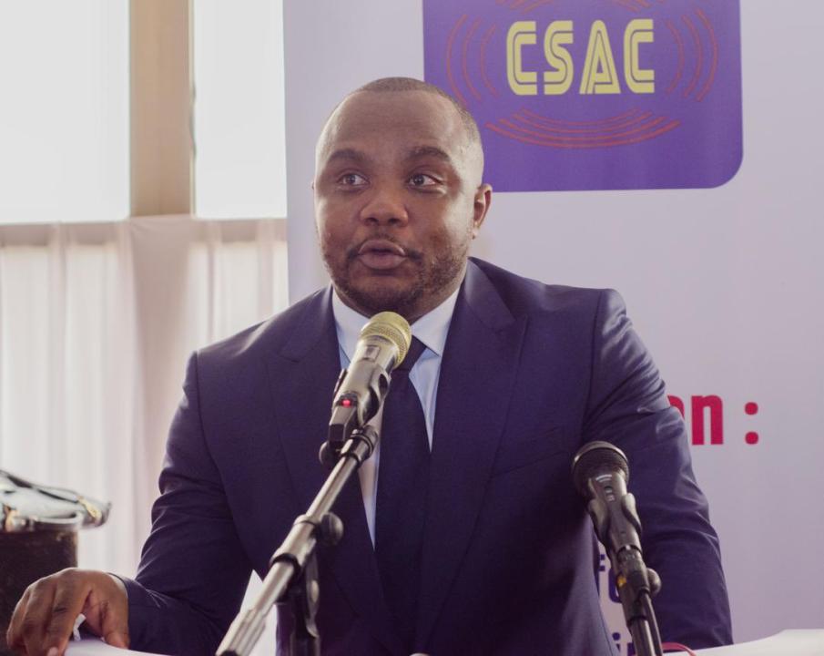 Le président du CSAC Christian BOSEMBE