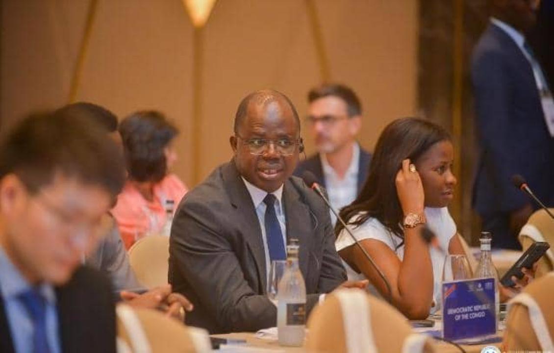 Premier vice-président de l'Assemblée nationale, Jean-Claude Tshilumbayi, à la 10ème Conférence mondiale des jeunes parlementaires.