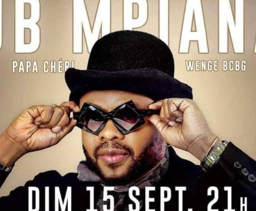 L'affiche du concert de JB Mpiana à Sofitel Hôtel Ivoire.
