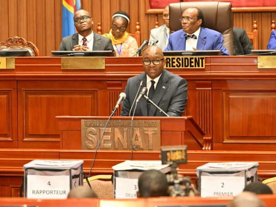 Sama Lukonde au Sénat