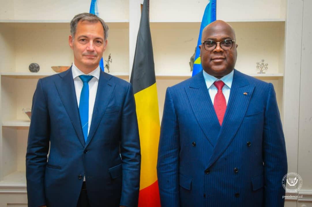 Le premier ministre belge Alexandre de Croo et Félix Tshisekedi, Président de la République Démocratique du Congo , à New-York ce mardi 2024
