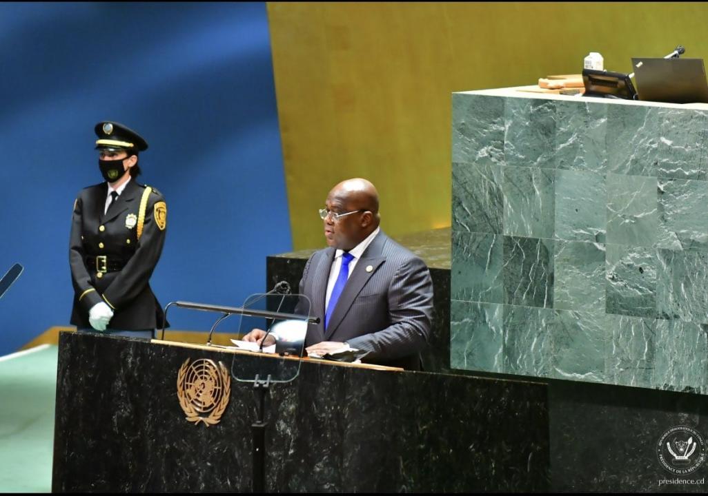 Le président Félix Tshisekedi lors de son allocution à la 79e session de l'Assemblée générale des Nations Unies à New York [photo d'illustration]