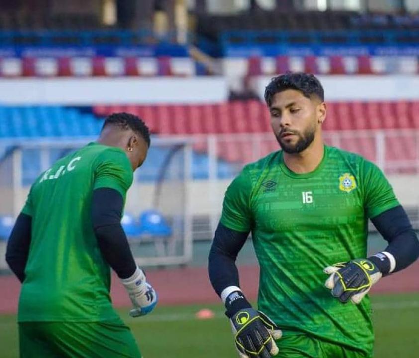 Les deux gardiens des Léopards, Lionel Mpasi et Dimitry Bertaud.