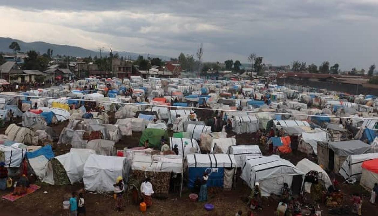 Camp des réfugiés congolais à Goma dans le Nord-Kivu